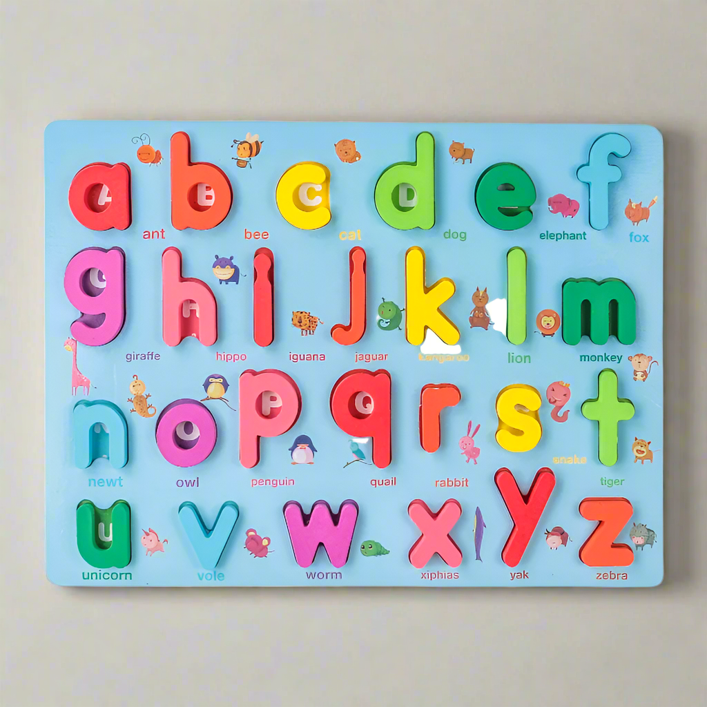 SmartBoard – Kolorowe i edukacyjne – puzzle edukacyjne Montessori z cyframi i literami