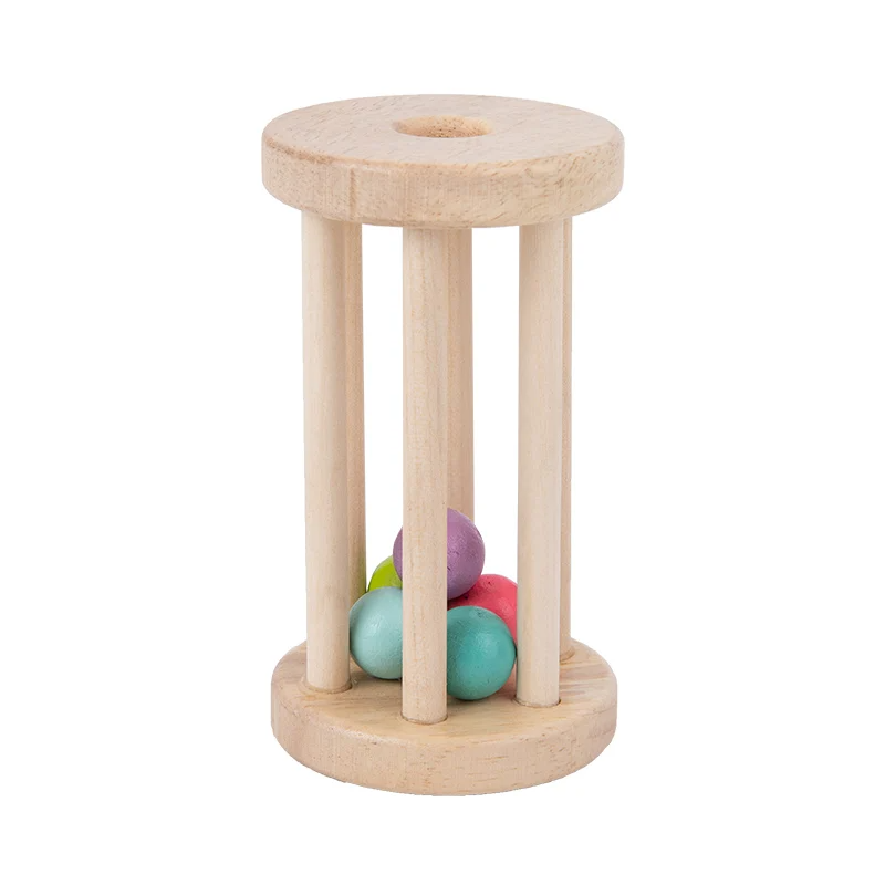 Music Rattle™ – Klatka Merry Roll – Drewniane zabawki z grzechotką