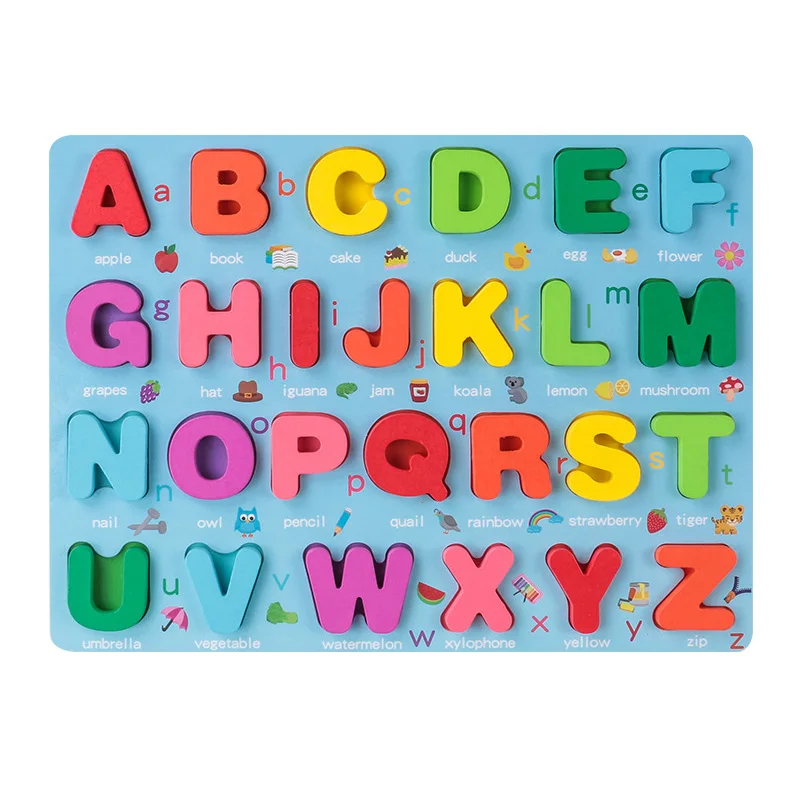 SmartBoard – Kolorowe i edukacyjne – puzzle edukacyjne Montessori z cyframi i literami
