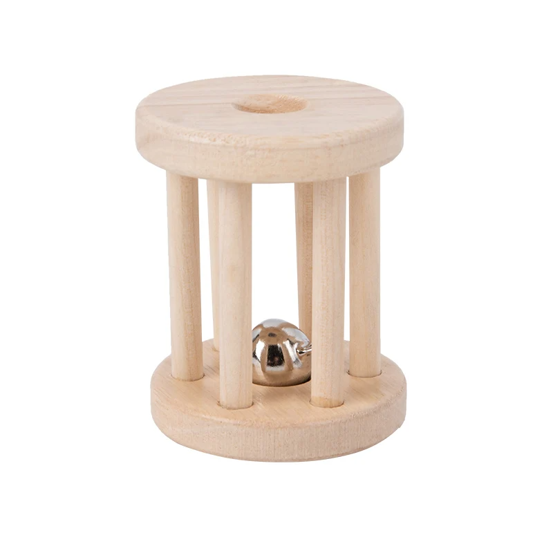 Music Rattle™ – Klatka Merry Roll – Drewniane zabawki z grzechotką