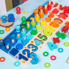 Woods™ - Drewniana tablica z cyframi i literami - Zabawki Montessori