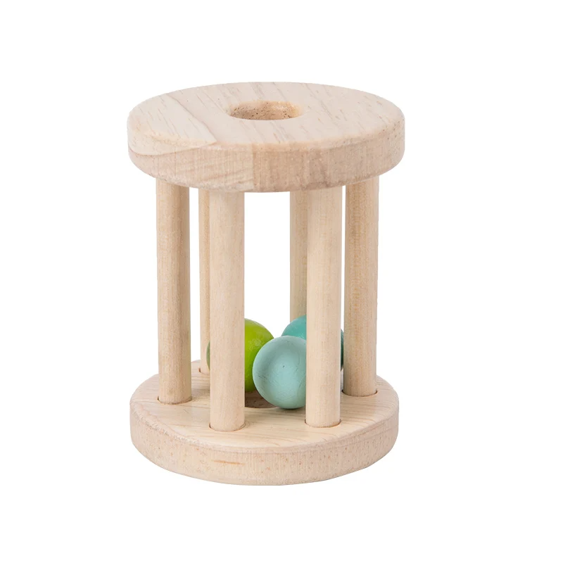 Music Rattle™ – Klatka Merry Roll – Drewniane zabawki z grzechotką