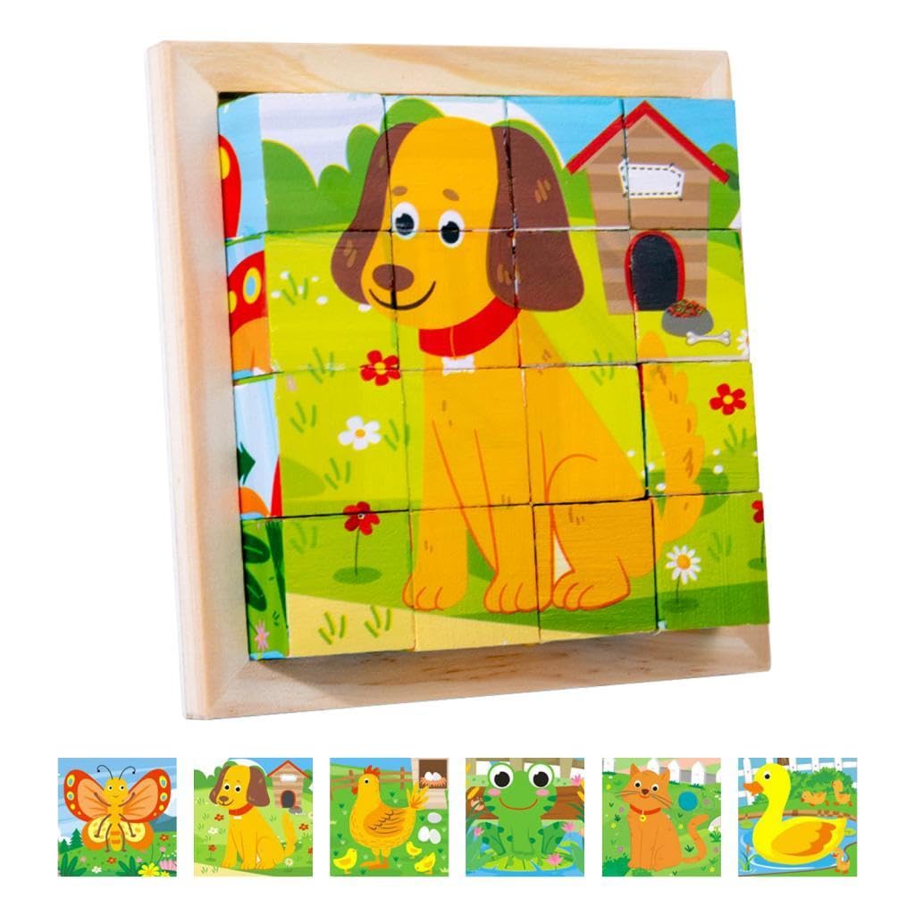 CubePuzzle – Zabawa i edukacja - drewniane klocki 3D