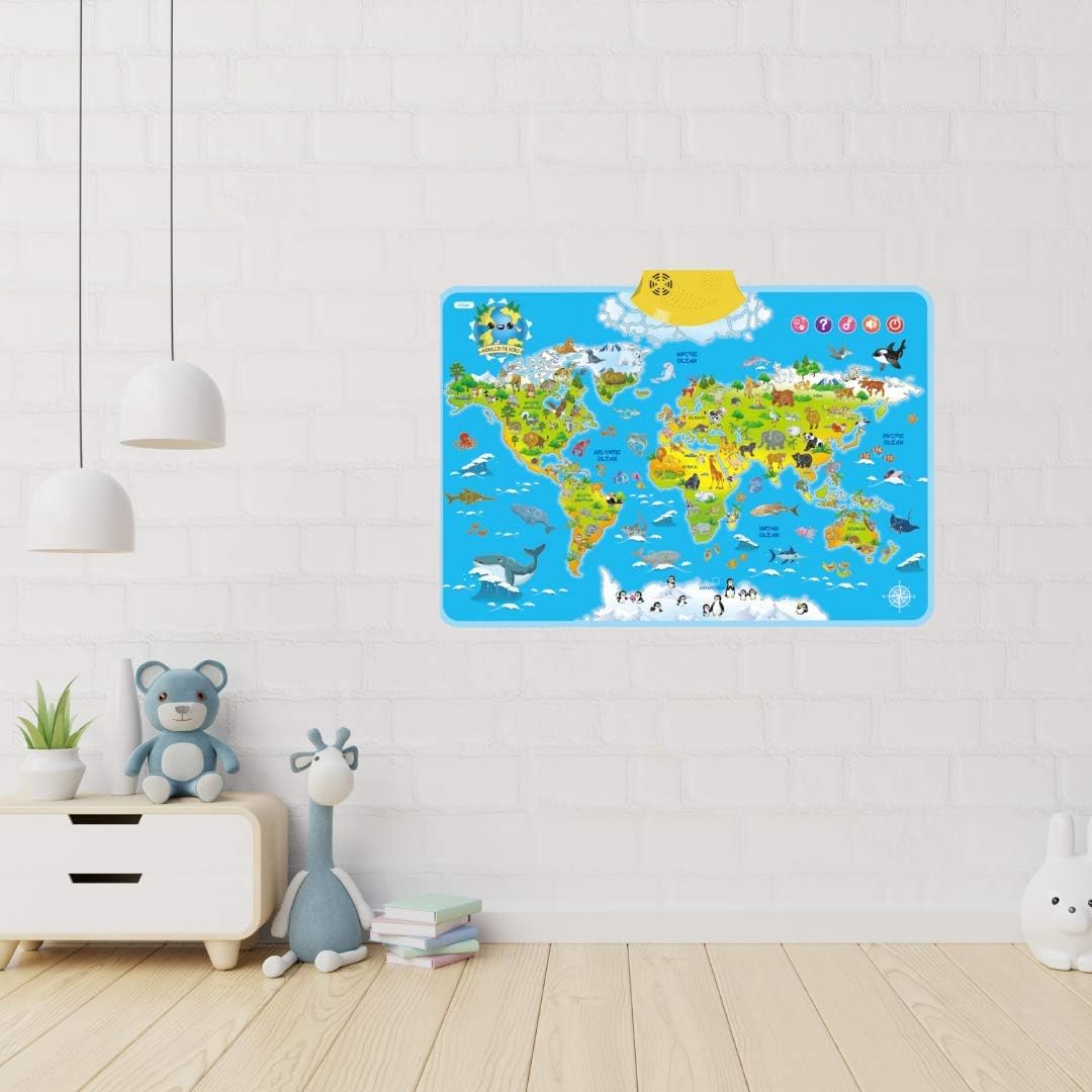 LittleExplorers – Nauka i zabawa – mapa świata zwierząt
