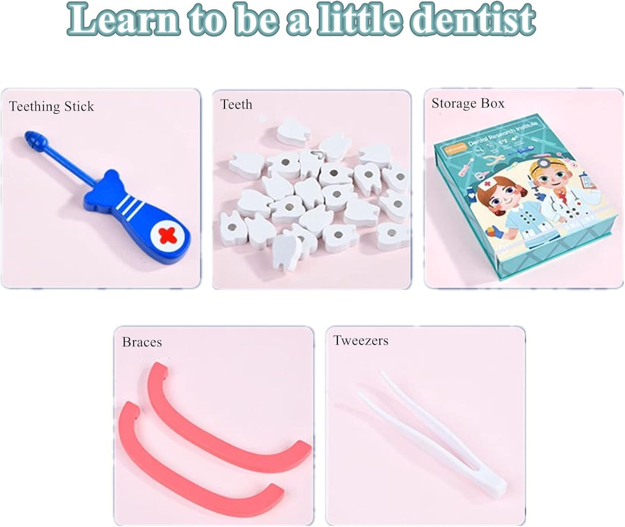 Woods™ - Zestaw do zabawy w dentystę - Mały dentysta