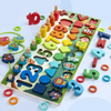 Woods™ - Drewniana tablica z cyframi i literami - Zabawki Montessori