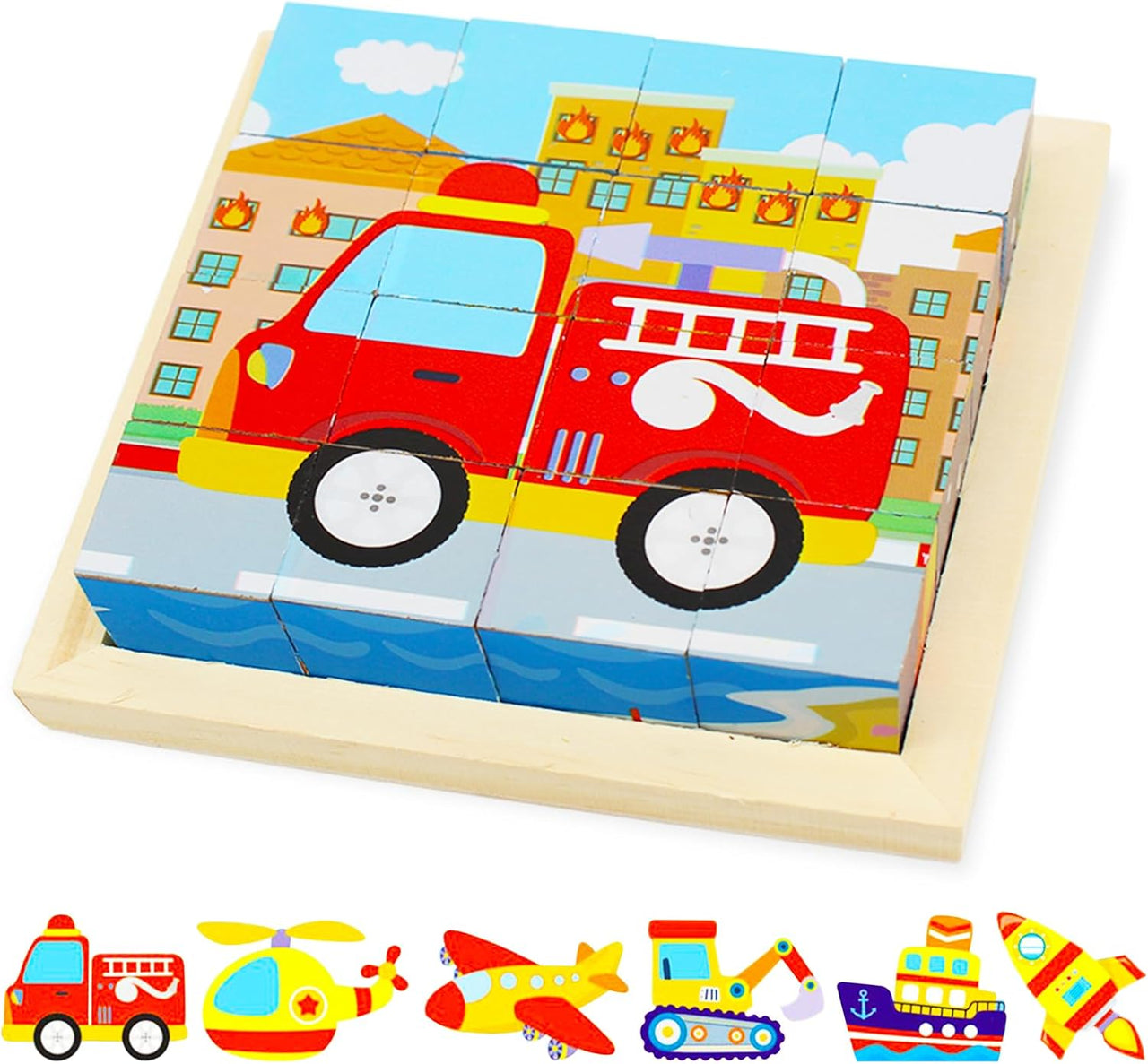 CubePuzzle – Zabawa i edukacja - drewniane klocki 3D