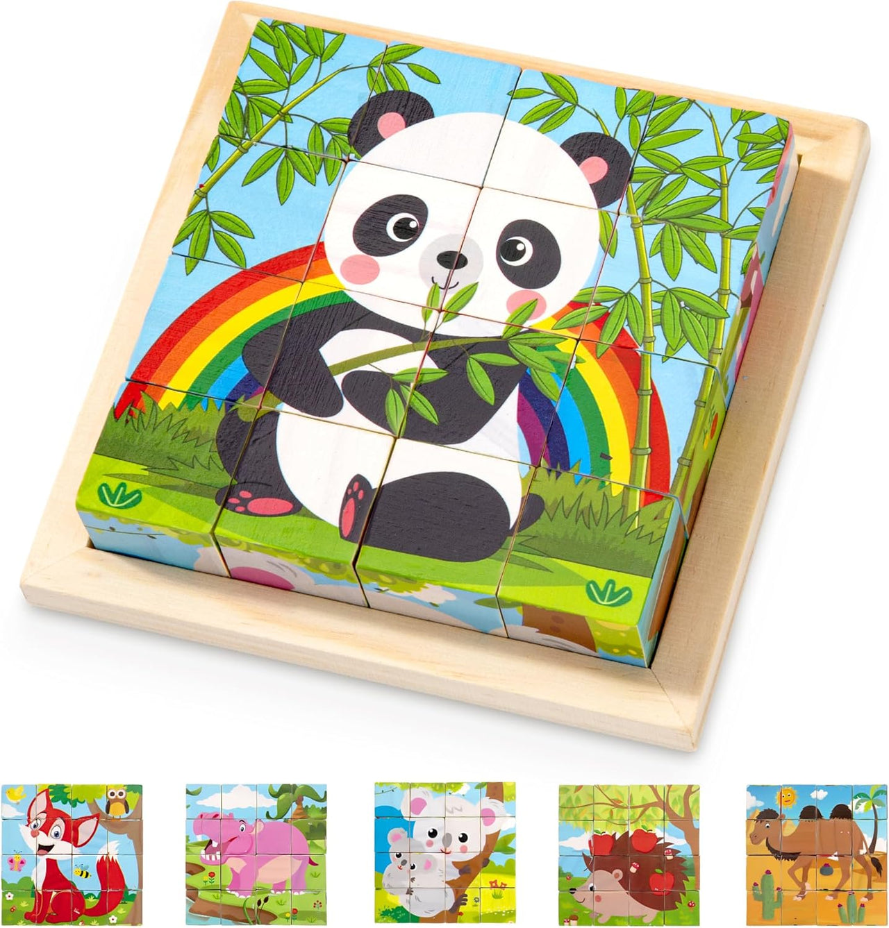 CubePuzzle – Zabawa i edukacja - drewniane klocki 3D
