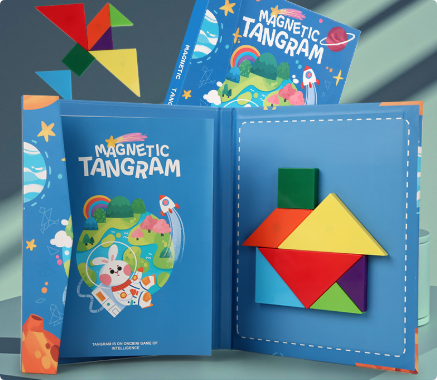 Woods™ - Zachęcaj do logicznego myślenia - drewniana układanka Tangram