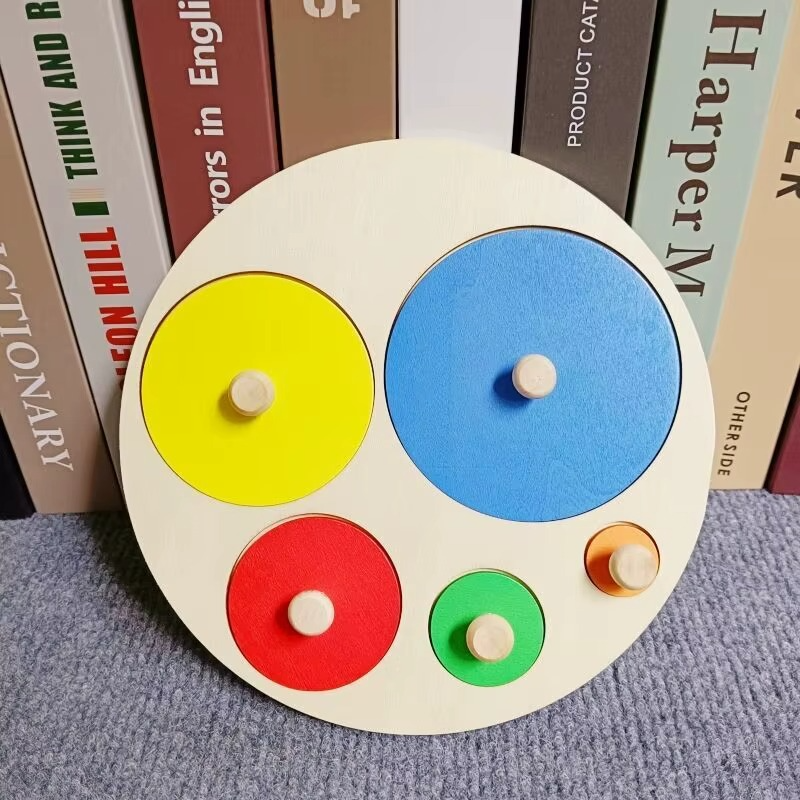 Woods™ - Geometryczna drewniana układanka - Puzzle edukacyjne