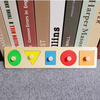 Woods™ - Geometryczna drewniana układanka - Puzzle edukacyjne