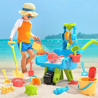 Thumbnail for BeachFun – Odkrywanie i zabawa – zestaw do piasku i plaży z taczką