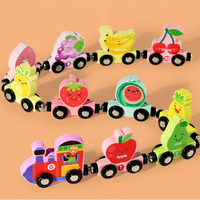 Thumbnail for Tiny Express™ – Kolorowanie i kształtowanie - drewniane zabawki kolejowe