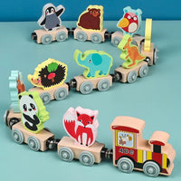 Thumbnail for Tiny Express™ – Kolorowanie i kształtowanie - drewniane zabawki kolejowe