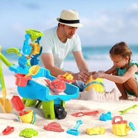 Thumbnail for BeachFun – Odkrywanie i zabawa – zestaw do piasku i plaży z taczką