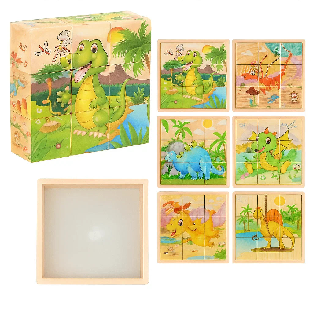 CubePuzzle – Zabawa i edukacja - drewniane klocki 3D