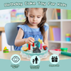 TinyChef – Edukacyjne i zabawne – drewniany zestaw kuchenny z tortem i akcesoriami