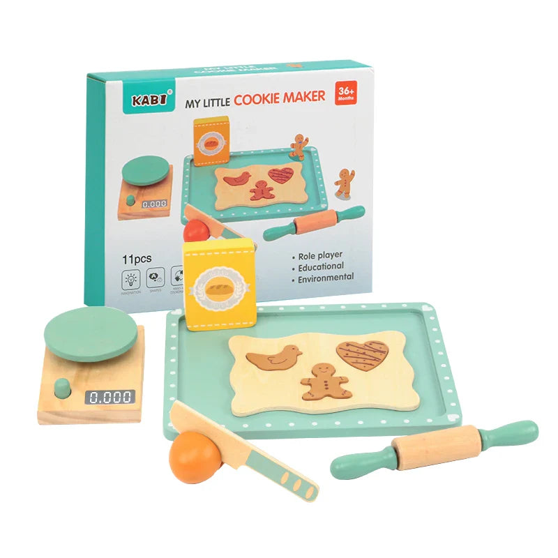 Woods™ - Zachęcaj do kreatywności i rozwijaj umiejętności - drewniany zestaw kuchenny do zabawy