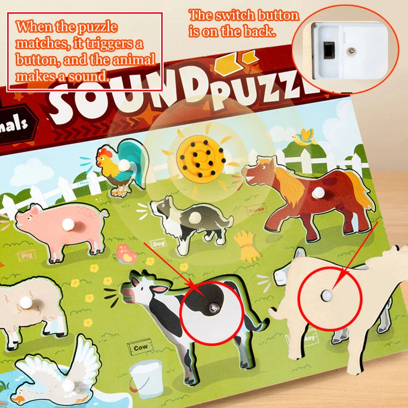 Sound Matching Game™ - Układanka dźwiękowa - Zabawka edukacyjna