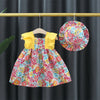 Mini Fashion™ - Dziewczęca sukienka z kapeluszem - Odzież dla dziewczynki