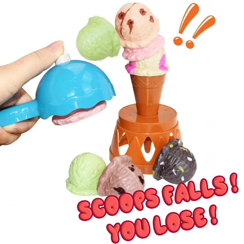 Ice Cream Stack Game™ - Gra zręcznościowa gałki lodowe - Zabawki