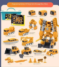 Thumbnail for MagnaMix™ - Transformers ciężarówka zabawka - Samochód rozkładany