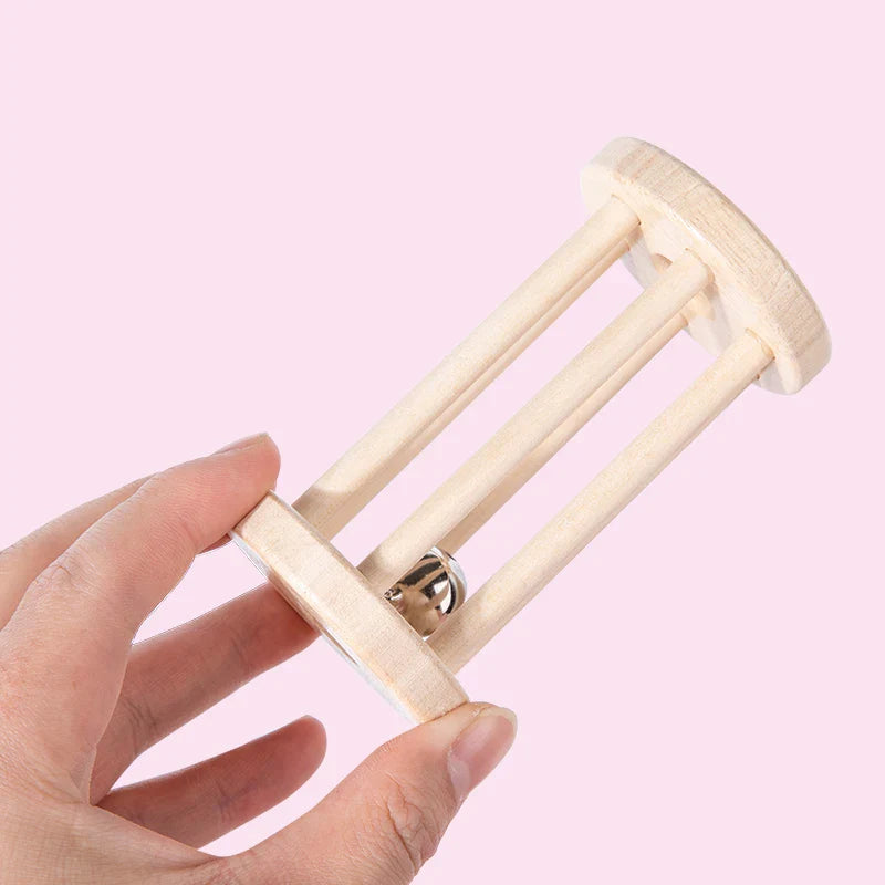 Music Rattle™ – Klatka Merry Roll – Drewniane zabawki z grzechotką