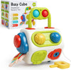 Montessori Busy Cube™ - Kostka sensoryczna - Zabawka edukacyjna