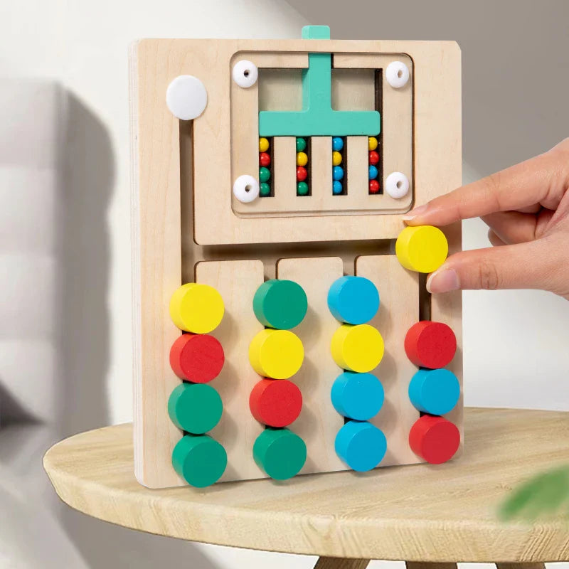 Woods™ - Kreatywne i edukacyjne - drewniane puzzle do sortowania