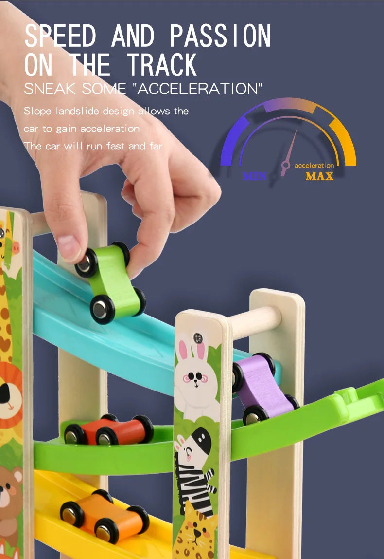 Woods™ - Kreatywna i edukacyjna - drewniana kolejka górska