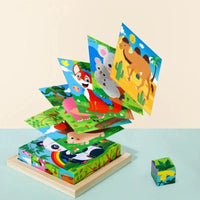 Thumbnail for CubePuzzle – Zabawa i edukacja - drewniane klocki 3D