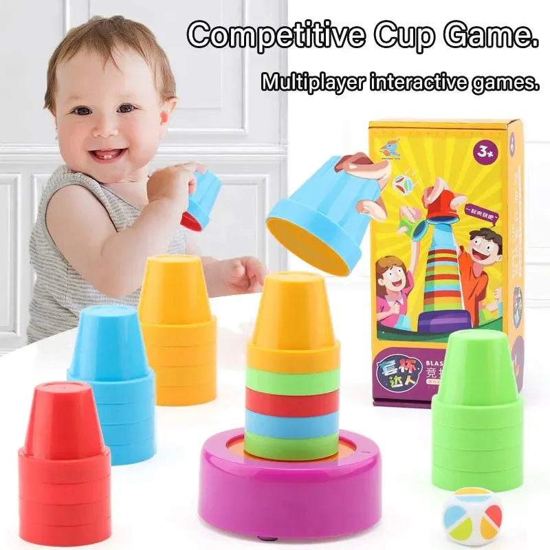 Color Cups™ - Inteligentne układanie - Zestaw kubków do układania w stos