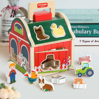 Thumbnail for Farm Sort™ – Zabawa w kolorowanie i kształtowanie - drewniana gra w sortowanie farm