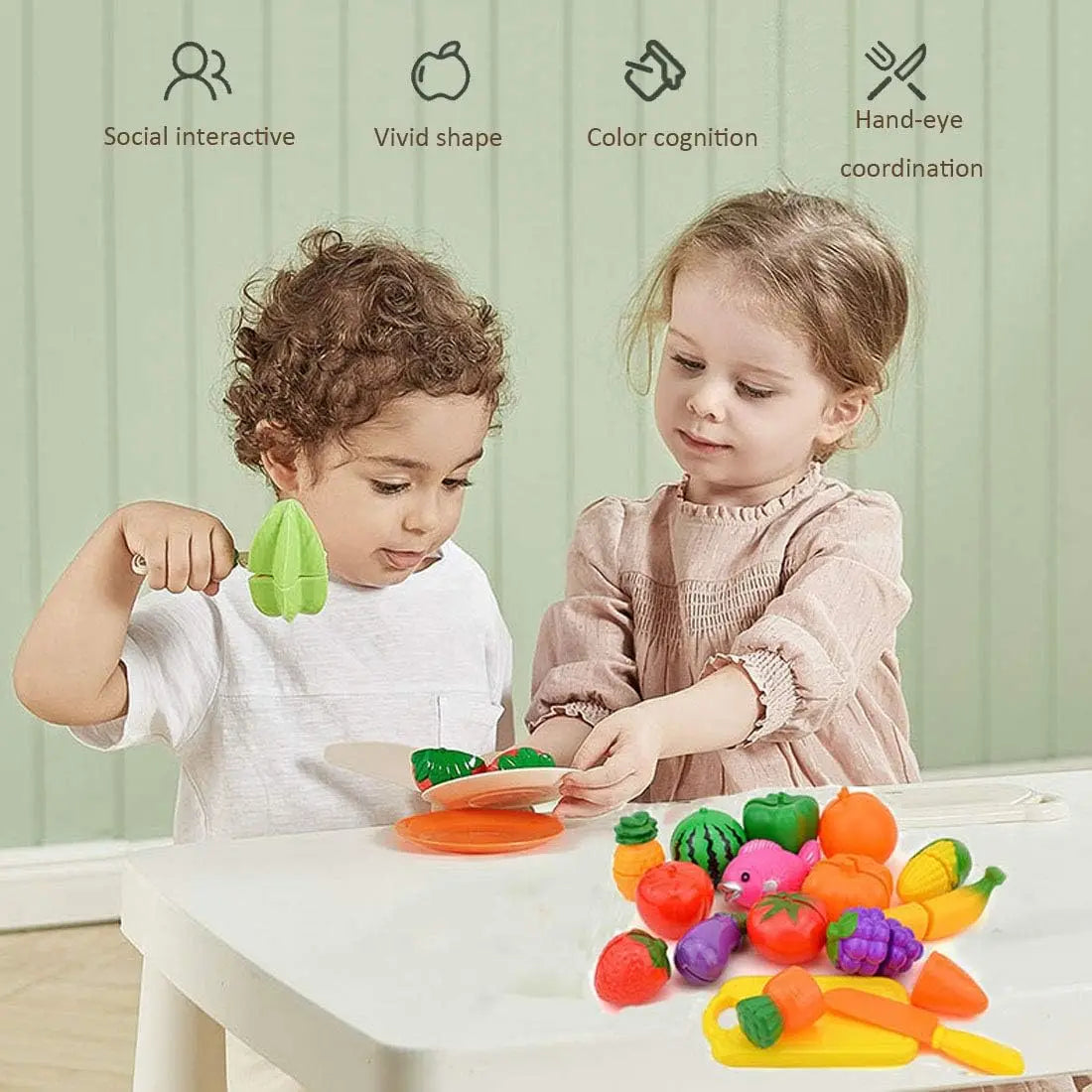 Veggie & Fruit Toys™ - Zabawa i edukacja - Zabawki warzywno-owocowe