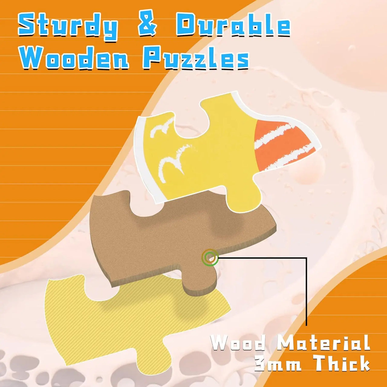 Woods™ - Umiejętności motoryczne i kreatywność - Puzzle 6 w 1