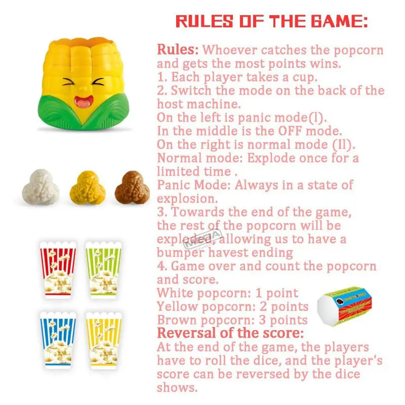 Popcorn Game™ - Gra rodzinna prażona kukurydza - Zabawki
