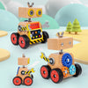 Woods™ - Buduj i baw się - Drewniany robot konstrukcyjny