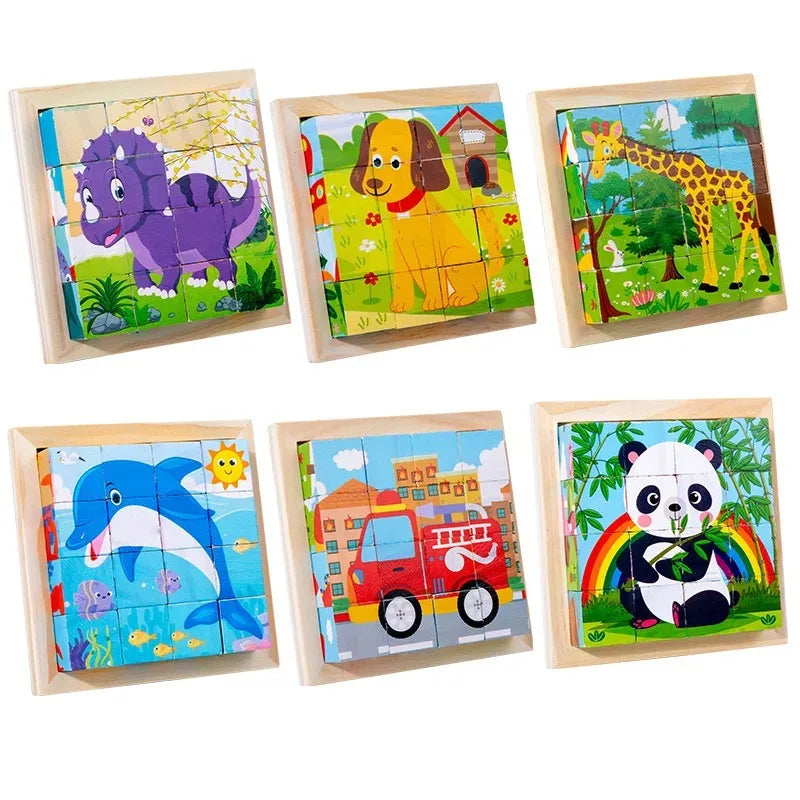 CubePuzzle – Zabawa i edukacja - drewniane klocki 3D