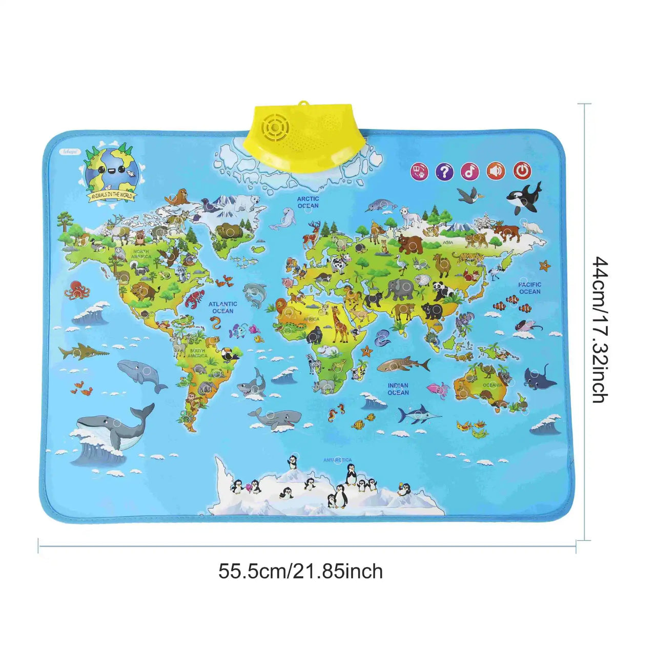 LittleExplorers – Nauka i zabawa – mapa świata zwierząt