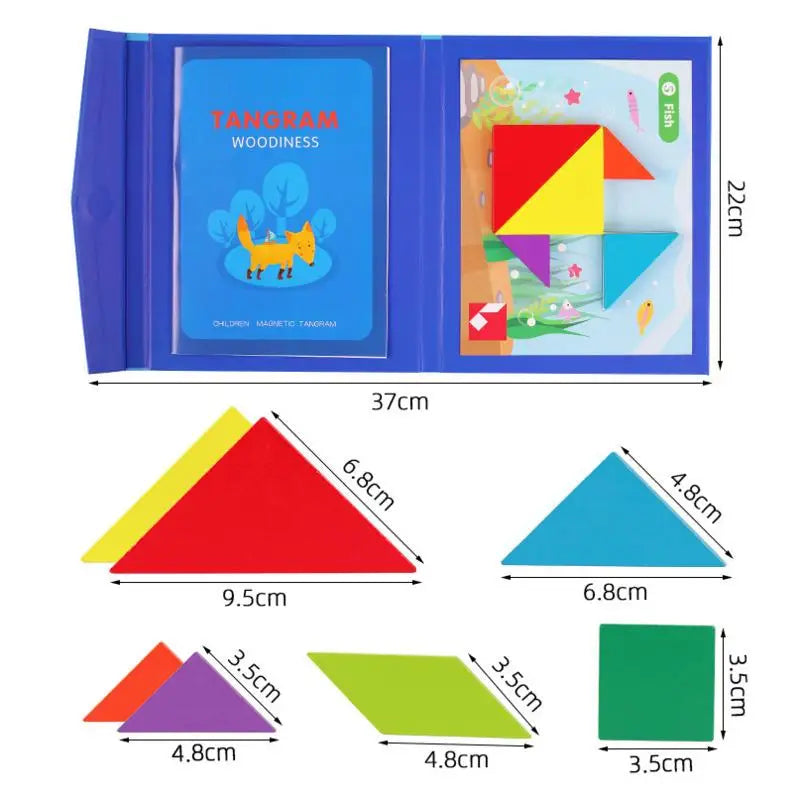 Woods™ - Zachęcaj do logicznego myślenia - drewniana układanka Tangram