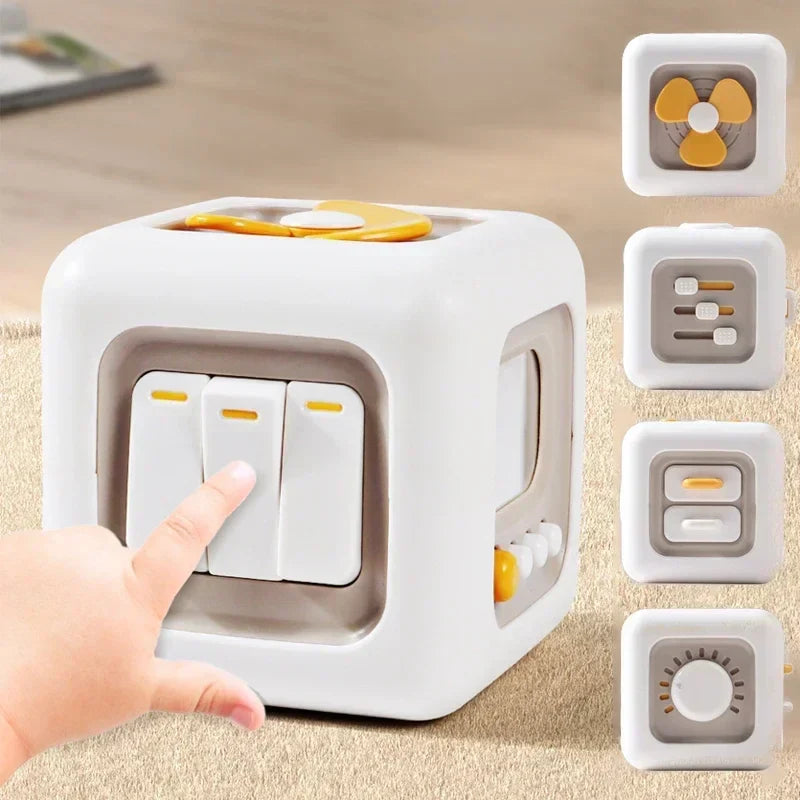 Skill Box™ – Uczucia i wiercenie się – Zabawka kostka sensoryczna