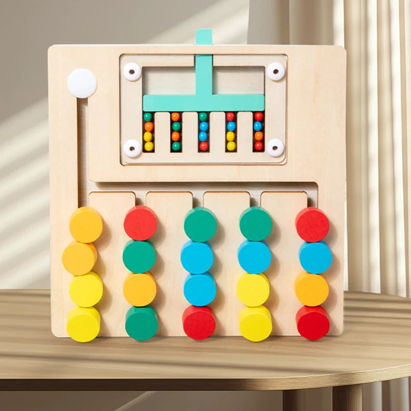 Woods™ - Kreatywne i edukacyjne - drewniane puzzle do sortowania