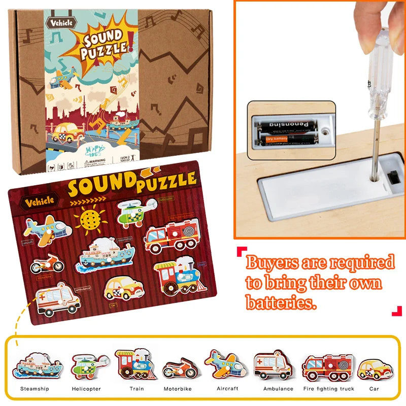 Sound Matching Game™ - Układanka dźwiękowa - Zabawka edukacyjna