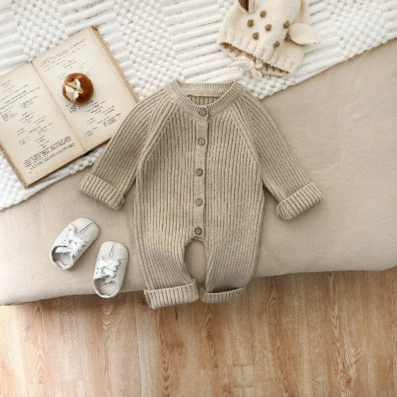 CozyCotton – Wygodny i stylowy - Romper z dzianiny