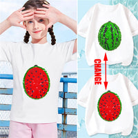 Thumbnail for Mini Fashion™ - Koszulka z arbuzem - Dwustronne cekiny