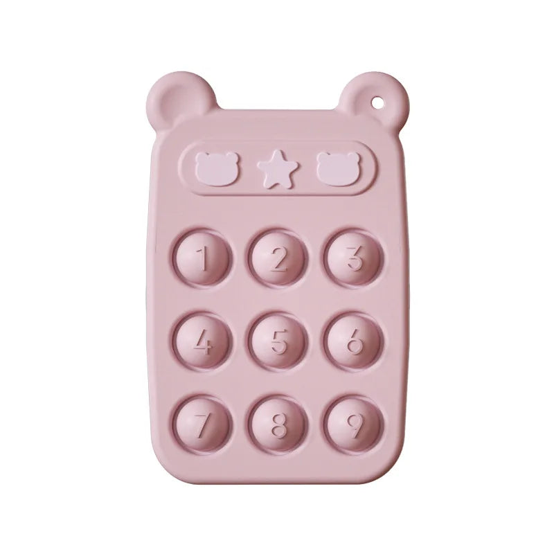 Fidget Toy™ - Silikonowy telefon sensoryczny - Gryzak i zabawka 2 w 1