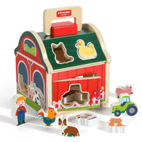 Thumbnail for Farm Sort™ – Zabawa w kolorowanie i kształtowanie - drewniana gra w sortowanie farm