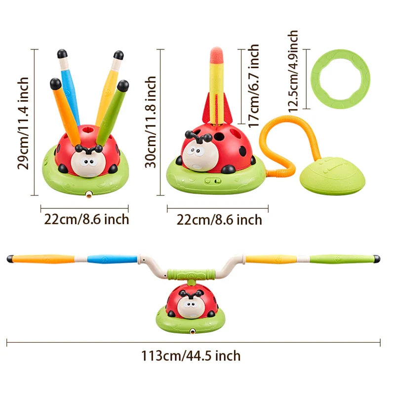 Ladybug Fun Set™ - Zabawka 3 w 1 - Gra zręcznościowa biedronka