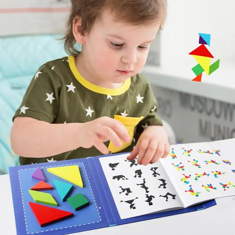 Woods™ - Zachęcaj do logicznego myślenia - drewniana układanka Tangram