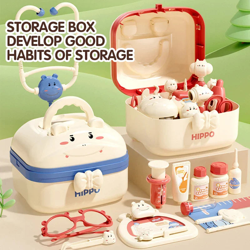 Hippo Doctors Set™ - Mini doktorzy w akcji - zabawkowy zestaw lekarski